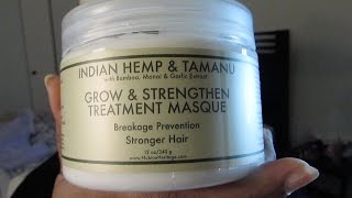 Nubian Heritage Grow & Strengthen Treatment Masque - My First Impression | Fine Natural Hair