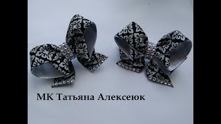 Школьные бантики из репсовой ленты 2,5 см МК Канзаши / Beautiful bows of satin ribbons