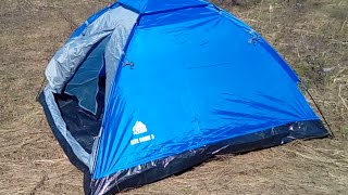 Палатка трехместная Trek Planet "Lite Dome 3" Распаковка на природе