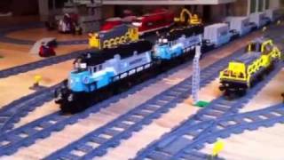 Lego city trains incl the Maersk Train (without engine)