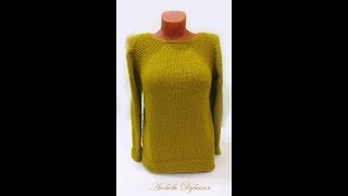 Джемпер спицами. Мастер класс. Knitted sweater. Master Class.