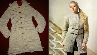 Abrigos y Tapados Mujer tejidos a Crochet ( Imagenes )
