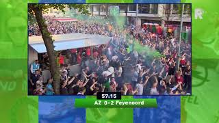De goal van Robin van Persie met beelden van het Stadhuisplein en RTV Rijnmond-commentaar