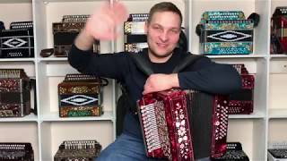 Сравнение Люксовых Тульских гармоней на цельной латунной  планке.