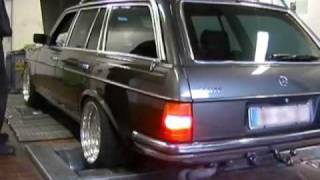 W123 V8 560TE auf dem Prüfstand