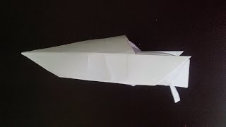 Моторная лодка оригами, powerboat origami