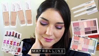 Probando lo nuevo de maybelline ★ Base, delineadores, paletas y labiales