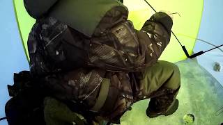 КОГДА В МИНУС 30 ТЕБЕ НЕ ХОЛОДНО РЫБАЛКА ПОЛУЧАЕТСЯ ОТЛИЧНОЙ ПАЛАТКА И ПЕЧЬ РЫБАКА