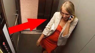 10 WEIRD ELEVATOR MOMENTS CAUGHT ON CAMERA