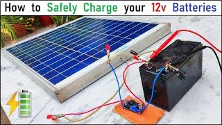 Run 12v 500W DC Motor & Charge 12v Battery with 40W Solar Panel - Safely charge a 12v UPS Battery
