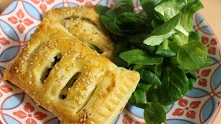 Blätterteigtaschen mit Spinat und Feta | Melodie