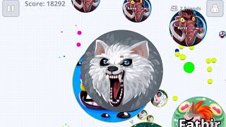 AGARIO MOBILE CRAZY DUO DESTRUCT MG CLAN Agar.io GAMEPLAY