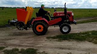 Минитрактор SHIFENG SF-240 и сажалка бомет на всех парах летят работать
