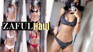 Zaful bikini try on haul