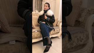 Beauty's black nylon feet in high heels