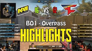 NaVi vs FaZe Highlights (Overpass) - FACEIT Major: London 2018
