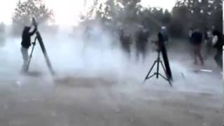 Syrian Rebels Launch a Massive Mortar Attack