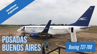 Vuelo Posadas Buenos Aires - Aerolíneas Argentinas (con turbulencias)
