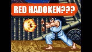 SF2 GLITCH: RED HADOKEN   Secret Fireball SF2