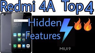 Redmi 4A Top 4 Hidden Features Miui 9 | Miui 9.6.3.0 Top Features