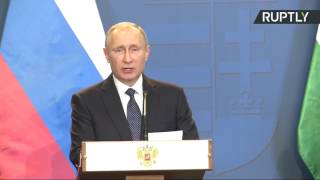 Пресс-конференция Владимира Путина и премьер-министра Венгрии