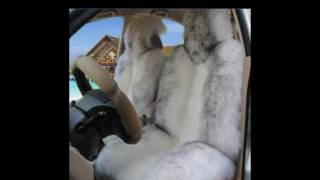 Меховые накидки на сиденья автомобиля