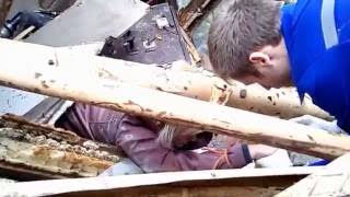 Падение башенного крана вместе с крановщицей в России! Falling cranes!