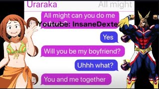 URARAKA FLIRTS WITH ALL MIGHT!