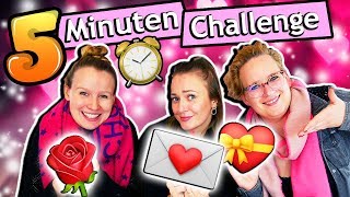 Valentinstags 5 Minuten Challenge ? Bianca vs Eva vs Kathi ? Wer bastelt die beste Überraschung?
