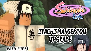 Roblox - Shinobi Life Itachi Mangekyou Upgrade Battle test | Take these Slaps