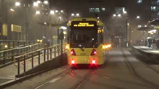 Greater Manchester Metrolink Trams-Mosely St/Piccadilly Gardens 2020