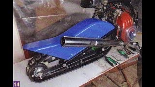 Делаем снегоход из скутера своими руками
