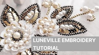 Люневильская вышивка. Процесс / Luneville embroidery process