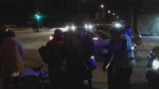 Блондинка на совхозном BMW сбила школьника с пути.