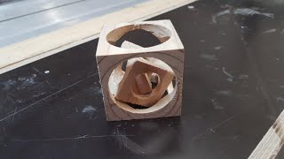 Wuerfel im Wuerfel im Wuerfel mit Estlcam und DIYCNC incl Fail ( Klausis Paletten Art )