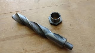 протачиваем хвостовик сверла / protecive shank drill