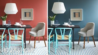 Interior Design – One Dining Room, Two Different Wall Colors