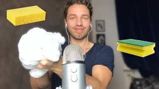 [ASMR] Sponge Sounds / Schwammgeräusche ? (brushing) (ASMR german/deutsch)