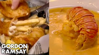 Gordon Ramsay Being Served The Worst Fish Dishes On Kitchen Nightmares