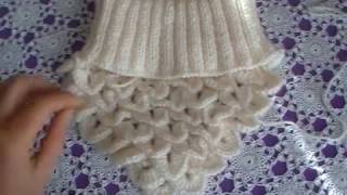 tour de cou pour femme au tricot.et crochet