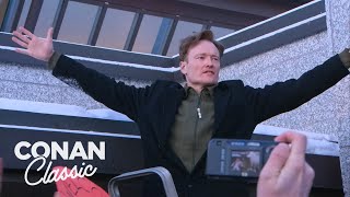 Conan Arrives In Finland