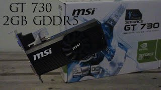 MSI Geforce GT 730 Low Profile 2GB GDDR5 Unboxing Review