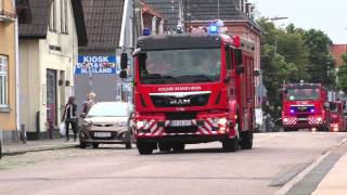 Holbæk brandvæsen ankommer til ABA hos Holbækhus - 040815