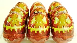 HUEVOS SORPRESA DE HALLOWEEN como Huevos Kinder Sorpresa. En Español.