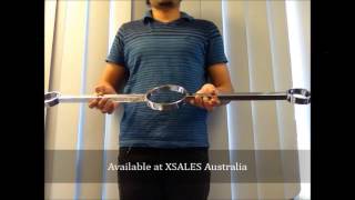 Metal Neck and Wrist Restraint with Fixed Bar
