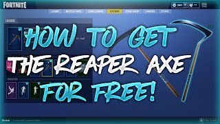 How To Get The Reaper Axe For Free In Fortnite! (Works in Game!)