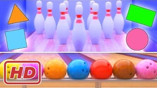 Binkie TV - Funny Bowling Balls Shapes And Colors 3D Educational For Kids