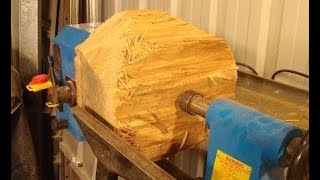 The *$100,000K* Root of all evil 2 wood-turning a bowl from a $0.50 firewood log