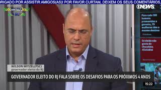 Mitou na Globo News!: Wilson Witzel Governador RJ (eleito) promete abater criminosos com fuzis