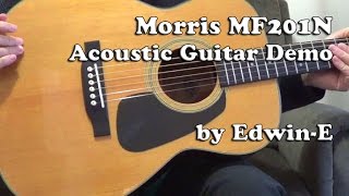 Guitar Demo: Morris MF201N Acoustic Guitar Review with DR HA12 High-Beam Strings